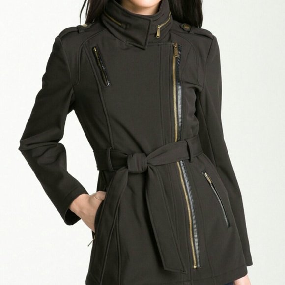 coat with side zipper